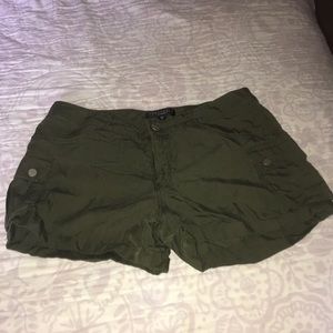 Olive Green Cargo style Shorts